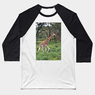 Rothschild's Giraffe In The Bush, Kenya Baseball T-Shirt